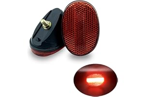 MGMSINYO Rear Fender Reflector Bicycle Accessory Bike Part Oval Mugguard Safety Warning Night Riding