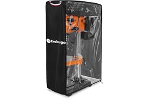 EXOKUGO Benchtop Drill Press Cover,Suitability for Most Table 10-Inch Mini Drill Press on the Market,Side with Transparent PVC Design,Black