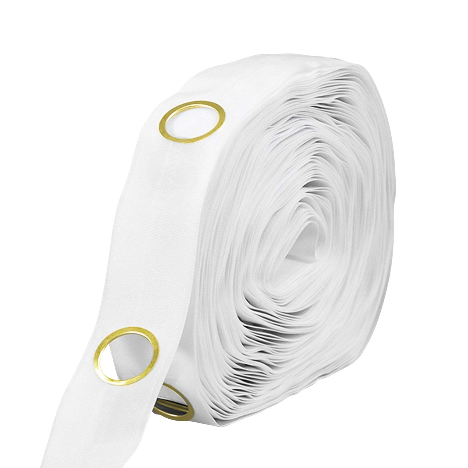 INCREWAY Curtain Tape,10m White Curtain Header Tape Curtain Tulle Tape Pleat Tape Eyelet Curtain Tape for Home Office