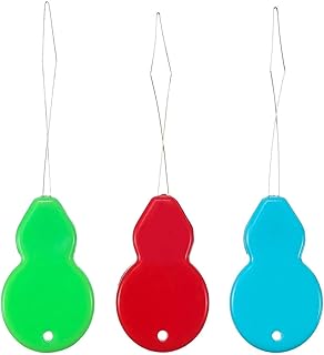 Kunststoff Nadel Einfädler 20 STÜCKE Hand Nähen Kunststoff Messingdraht Kürbisförmigen Nadeleinfädler Detektor