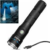 Blue Reef Zoomable 3000 Lumens Scuba Dive Light, 11&ndash;73&deg; Adjustable Beam, 4Hr Runtime / 90 Min at Full 3000LM Output &ndash; USB-C Rechargeable, 100m Waterproof Diving Flashlight for Scuba &amp; Night Diving