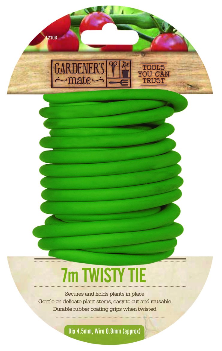 Gardener's Mate 12103 Wire Twists, Green, 5-Inch