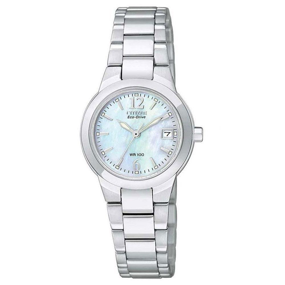 CITIZEN Eco-Drive Classic para mujer de 26 mm de acero inoxidable EW1670-59D