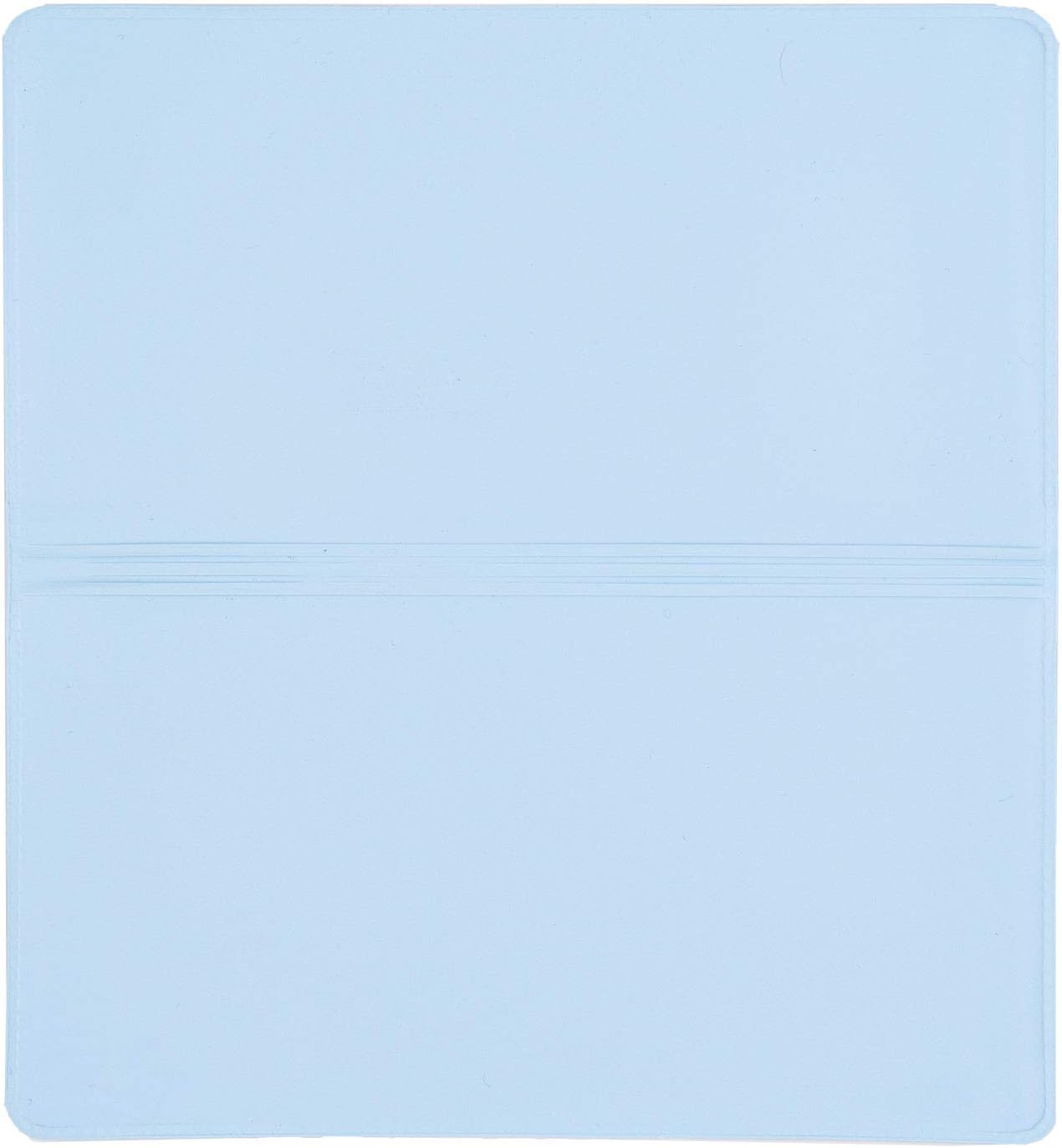 Baby Blue Vinyl Checkbook Cover, Top Tear Personal Vinyl Checkbook Cover