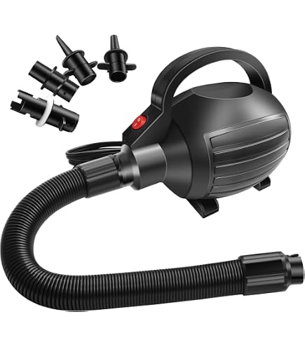 Bomba De Aire Eléctrica Nestling 600W – 5 Boquillas, Para Inflar Globos, Colchones O Piscinas