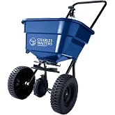 Charles Walters CW1000 Homeowner Broadcast Spreader | 65lb Capacity, For Grass Seed, Fertlizer and Ice Melt on Lawns and Driveways, Powder-Coated Steel Frame, Year-Round Use