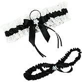 LOWOSAIWOR wedding garter set women lace Bridal garter sets including keepsake garter and toss garter
