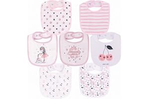 Maiwa Waterproof Terry cloth Baby bibs with Snaps for newborn girl boy, drool and teething for baby