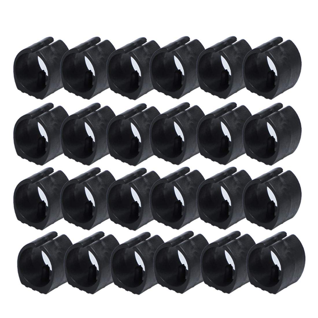 sourcing map 24 Pcs Chair Foot Floor Glides Single Prong U-Shape Caps 22mm