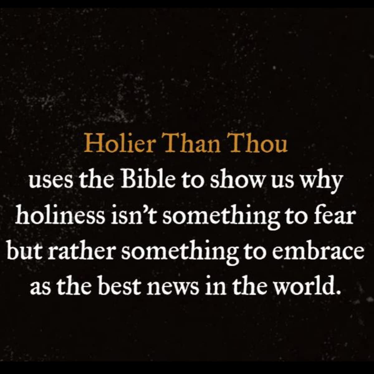 Holier Than Thou: How God’s Holiness Helps Us Trust Him Aug 17, 2021