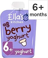 Ella's Kitchen Berry Greek Yoghurt 90g Pouch Organic Baby Snack view 3