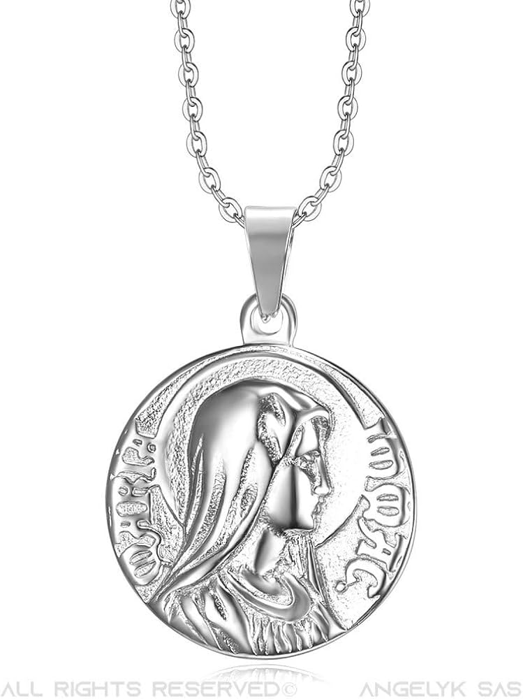 BOBIJOO JEWELRY - Pendant Miraculous Mary Immaculate Conception Silver, See Description - Image 3