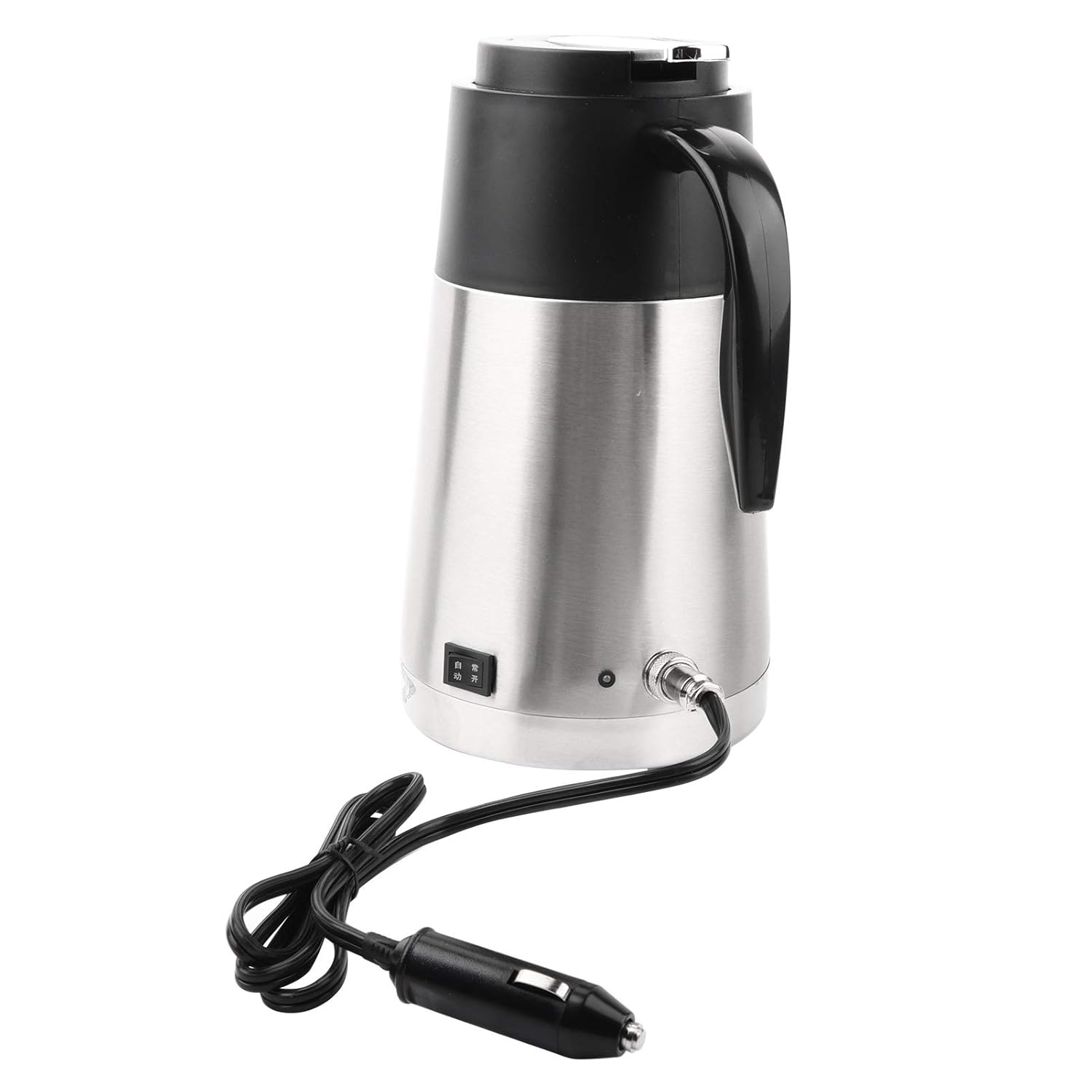 Electric Kettle, Heating Kettle, Vacuum Insulation Stainless Steel 12V/24V 1300ML for Truck Car