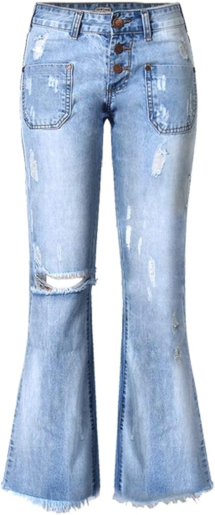 high waisted bleached jeans