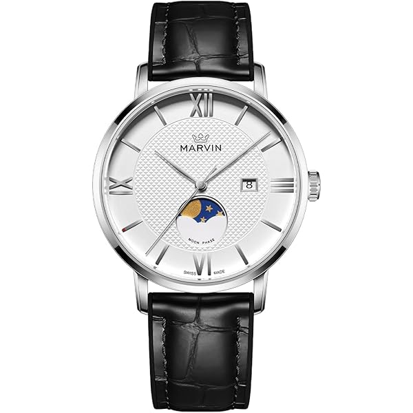 Amazon.com: marvin Watches for Men Swiss Mens Watch in Stainless