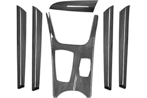 YTGTZHGHKF Carbon Fiber Gear Shift Knob Panel Cover Trim Door Panel Set Cover Trim Compatible with BMW X3 F25 X4 F26 2011-201