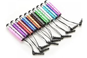 10Pcs Mini Stylus Pens Capacitive Resistive Touchscreen Pens Retractable Stylus Pens Touch Pen for Smartphone Tablet Pc Phone