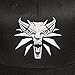 JINX The Witcher 3 White Wolf Medallion Snapback Baseball Hat, Black, One Size