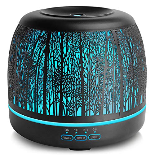500ml Ultrasonic Diffusers for Essential Oils, ARVIDSSON Cool Mist Essential Oil Diffuser Humidifier, Aromatherapy Diffuser with Colors Changing LED Light, Up to 10 Hours