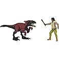 Jurassic World Dominion Kayla Watts and Pyroraptor Human and Dino Pack with 2 Action Figures and Accessory, Toy Gift Set and Collectible