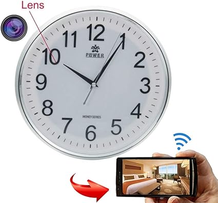 Wfgzq Telecamera Spia Nascosta Rete Wireless Telecamera Di Sicurezza Orologio Da Parete Cctv Wifi Bagno Invisibile Baby Guardian Nascosto Rilevatore Di Movimento Instantanea In Camera Da Letto Amazon It Casa E Cucina