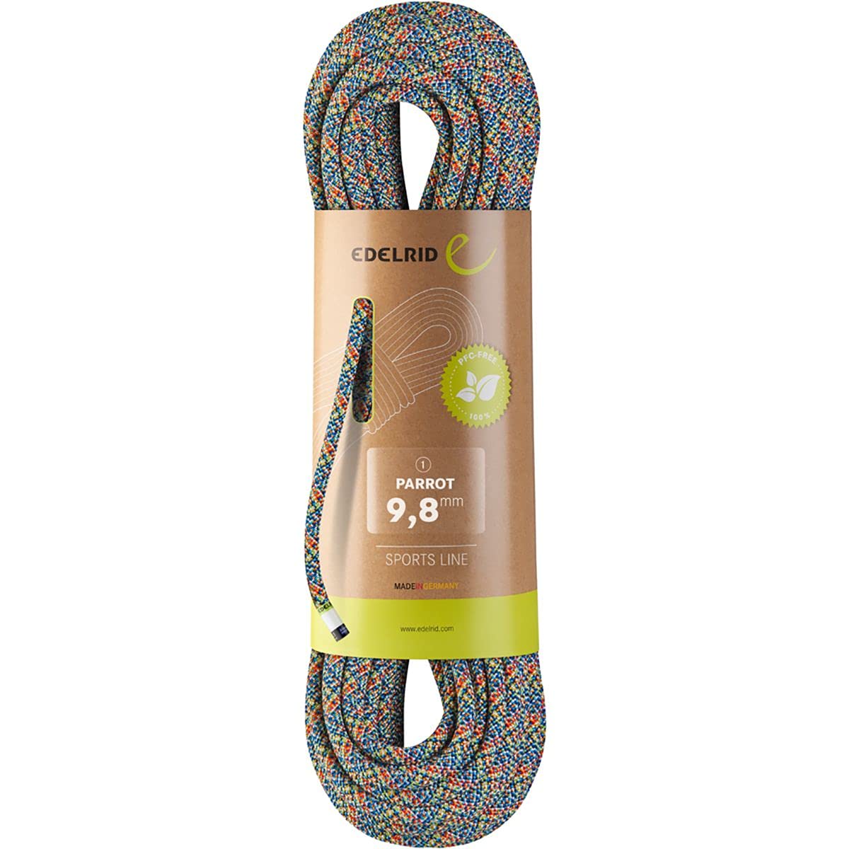 EDELRID Parrot Rope 9,8mm 60m assorted colours 2020 Climbing Rope