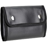 J. J. Keller Compact Vinyl Document Holder, 6" x 8", Black | Stores 36 Documents, Fits in Most Truck Compartments, Durable Vinyl Cover, 2-Snap Closure