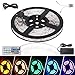 Litake LED Strip Lights RF Remote,16.4ft Ribbon LED Light Strips, Waterproof Rope Lights 300 LED SMD 5050 LED Tape Lights for Bedroom Parties Game Room Christmas Decor