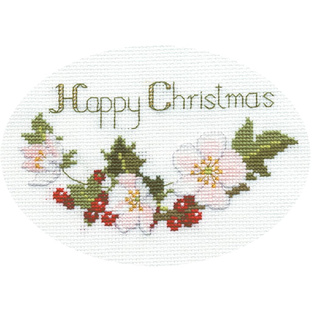 Derwentwater Designs CHRISTMAS ROSE Christmas Card Kit