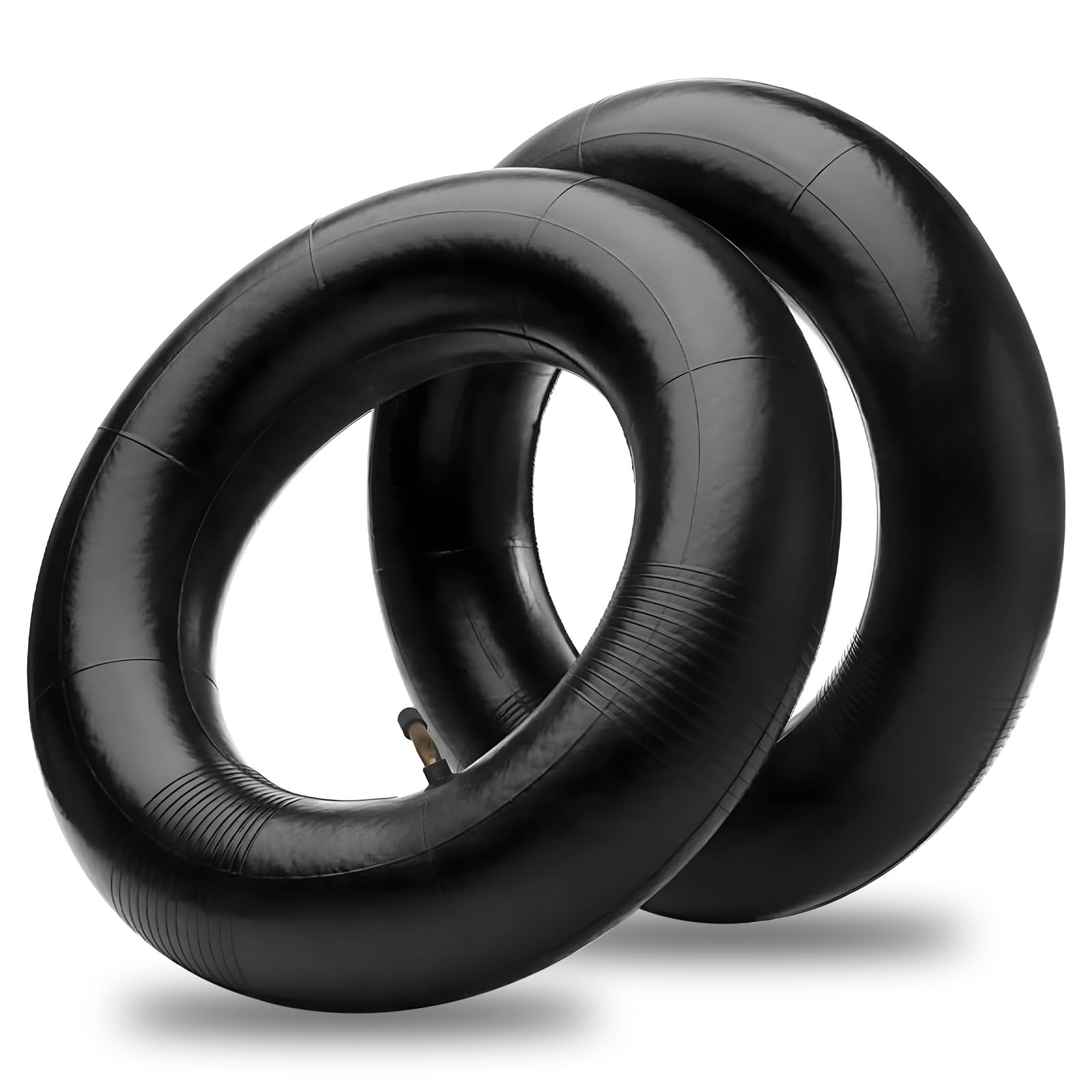 2pcs 3.50-8 Inner Tube with TR-87 Curved Valve, Compatible with Various Lawn Mowers, Wheelbarrows, Garden Trailers, Go-Karts, Golf Carts and More
