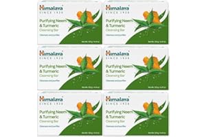 Himalaya Purifying Neem & Turmeric Cleansing Bar for Clean and Healthy Looking Skin, Free from Parabens, SLS and Phthalates, 
