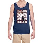 Navy New England Mack Hollins Text Pic Tank Top