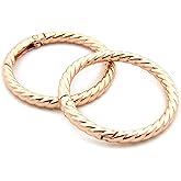 Loosco Metal O Ring for Purse Strap, 10 PCS Spring Rings for Handbag & Keys,Gold (Gold,1 1/4")