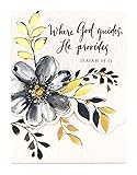 Punch Studio Faith Gray Floral Pocket Notepad