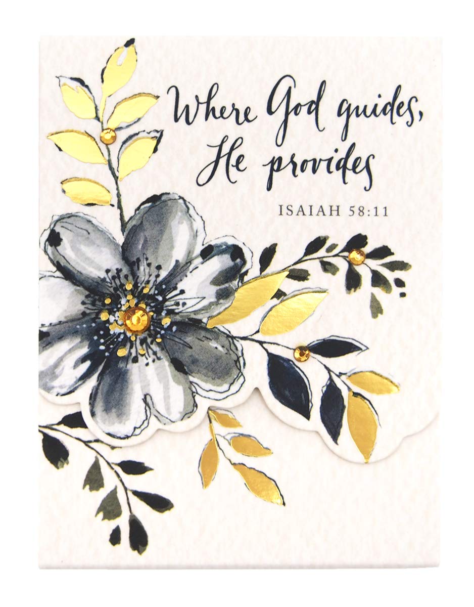 Punch Studio Faith Gray Floral Pocket Notepad