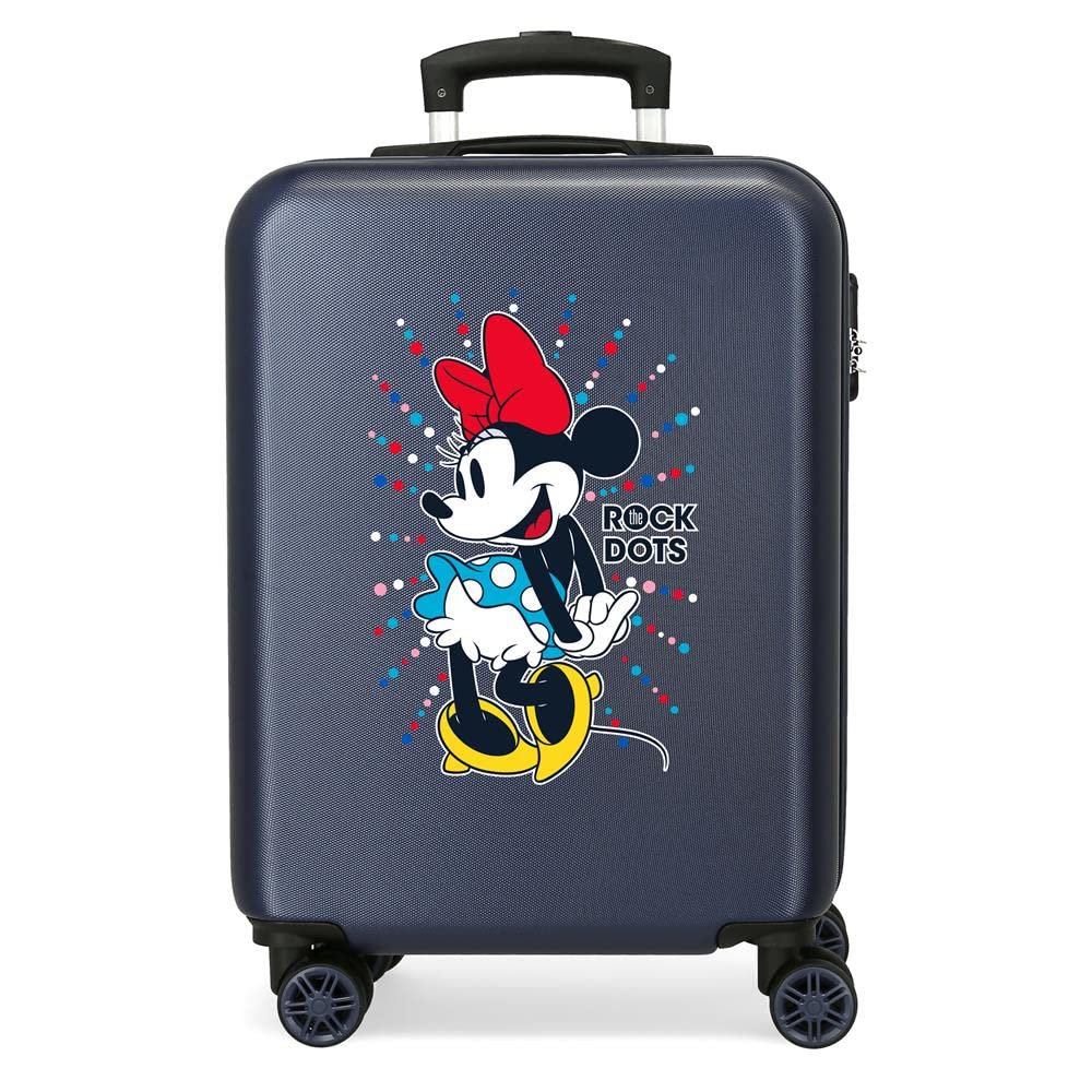 Minnie Rock Dots Blue Hardside Carry-on Suitcase