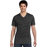 Bella Canvas Jersey Short Sleeve V-Neck Tee Charcoal Marble XL