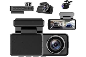 4k + 1080p Dash Cam Front and Rear Inside with Night Vision,Dashcam WiFi/App Control Car Camera Dash Cam with Reversing Camer