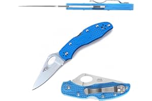 Firebird GANZO F759M Pocket Folding Knife 440C Stainless Steel Blade Anti-Slip Handle with Clip Fishing Camping EDC Utility Pocket Knife (Blue)
