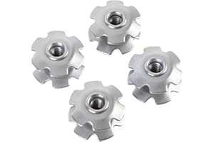 Generic Cycle Headset Star Nut Efficient Steel Locking Sunflower Design for Stable Performance 4PCS for Cyclists
