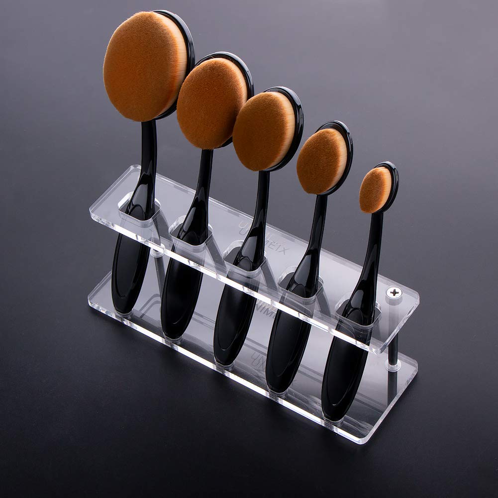 UNIMEIX 5 Pack Blending Brush for Card Making Crafting Ink Blender Brushes Set Tool Crafter Paper Background Brush Drawing Scrapbooking & Stamping Supplies (Brown)