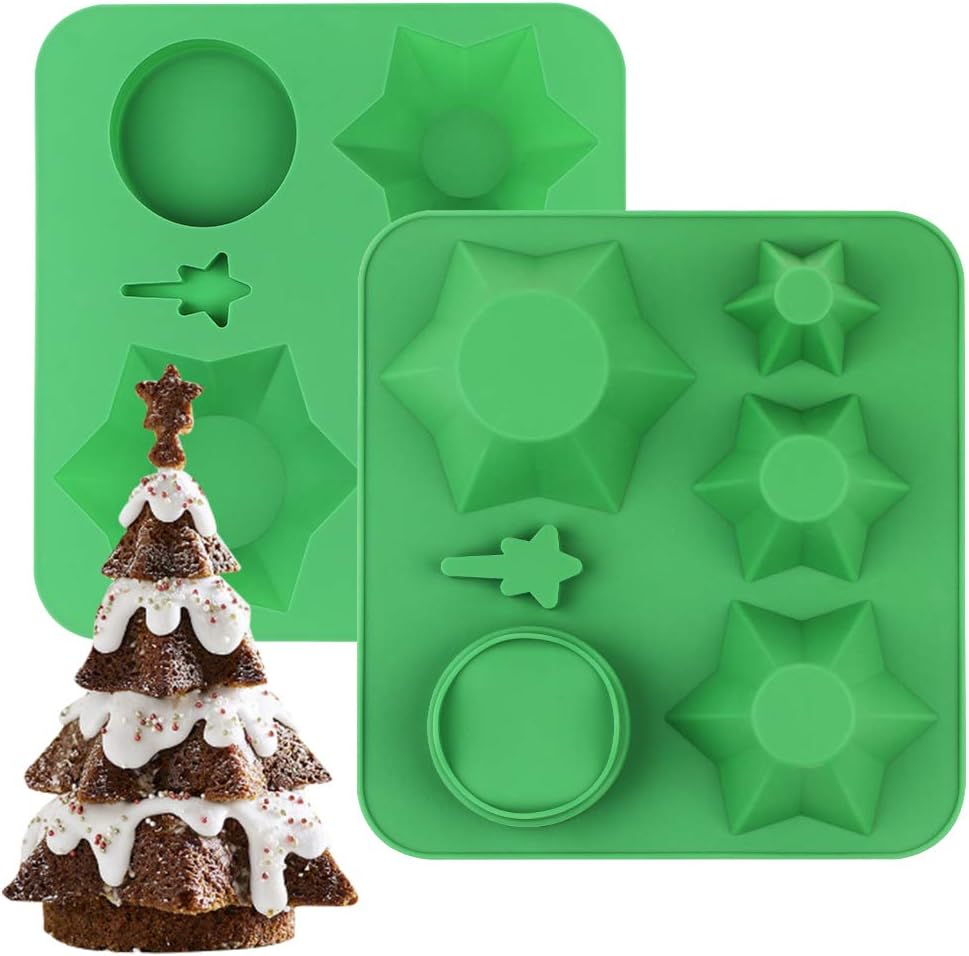 Christmas Cake Mould 1pc DIY Christmas Tree Silicone Chocolate Candy