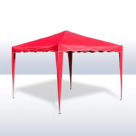 DEMA Alu/Metall Faltpavillon 3x3 Meter Rot