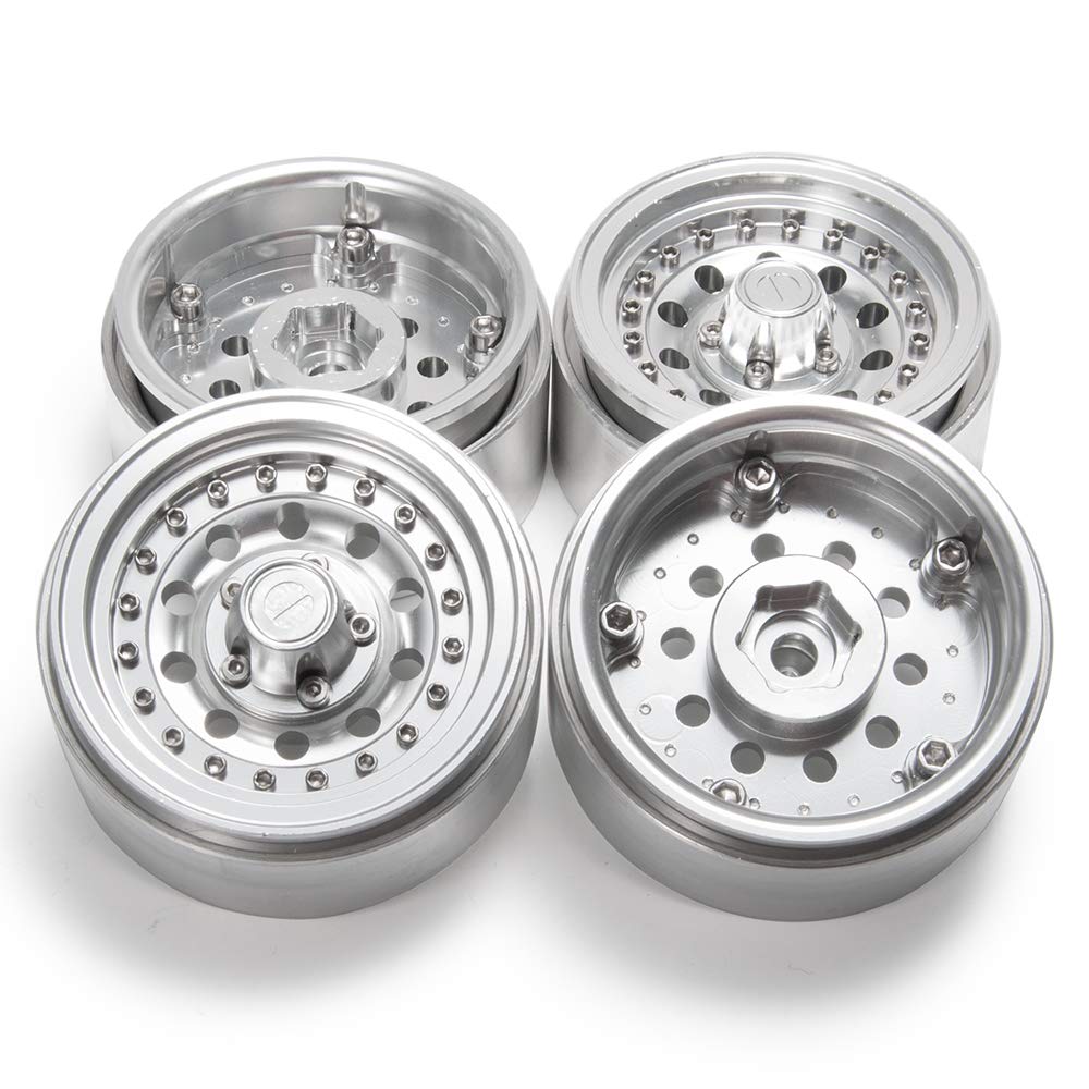 Photo 1 of 1.9" Alloy Beadlock Wheel Rims for 1/10 RC-4WD D90 SCX10 90034 SCX10 III AXI03007 Rock Crawler
