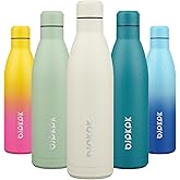 BJPKPK 25oz Insulated Water Bottle Double Wall Vacuum Insulated Stainless Steel Water Bottles for Spots Keep Cold and Hot,Beige