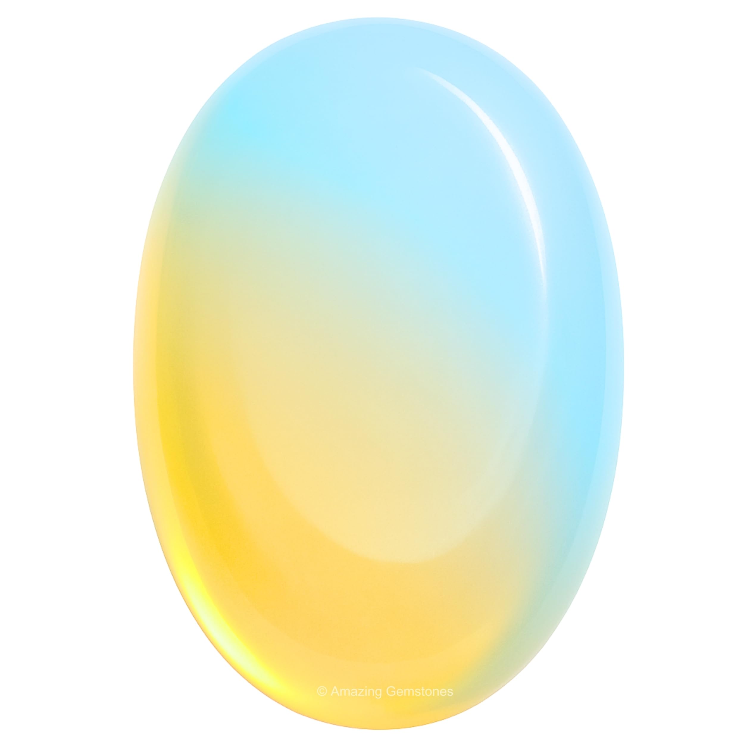 Opalite Crystals and Healing Stones - Large Palm Stone Crystals Piedra - Crystal for Good Luck, Balanced Positive Energy, Meditation - Unique Stocking Stuffers and Birthday Gifts for Women, Men