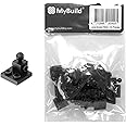 MyBuild Bricks Creative Building Blocks Pack F502 - Build Mech Shoulder Section or Foot Plate Ball Joint 18 Pieces, Age 12+