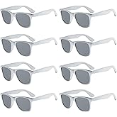 Pibupibu Neon Colors Party Favor Supplies Unisex Sunglasses Pack of 8