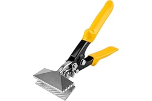 Rpeconu 3 Inch Sheet Metal Hand Seamer, TPR Handle Straight Jaw Bender, Heavy Duty Precision Duckbill Pliers for Bending, Seaming, Flattening Ideal for HVAC Projects, Metalworking & DIY Repairs