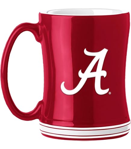 Amazon.com: Magnolia Lane NCAA University of Alabama Crimson Tide Icon Ceramic  Mug, One Size : Sports & Outdoors